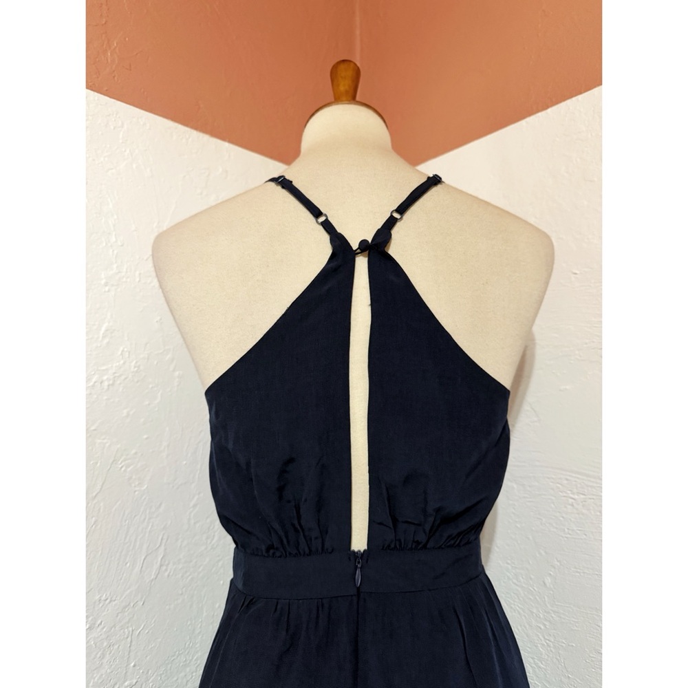 NWT Petal & Pup Mariana High Low Navy Blue Cocktail Party Flutter Dress Sz S - Picture 4 of 5
